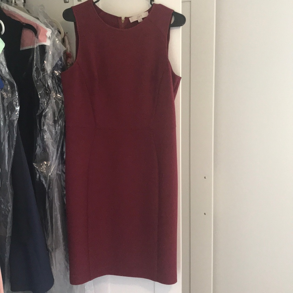 Burgundy red sheath dress!